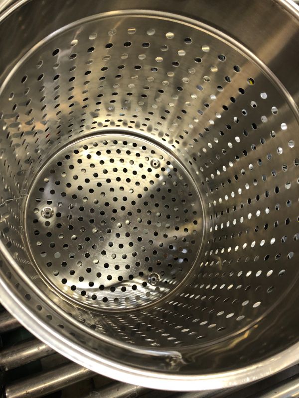Photo 3 of Bayou Classic 1140 Stainless 10-Gallon Steam Boil Stockpot with Spigot Basket and Vented Lid--spigot only 
