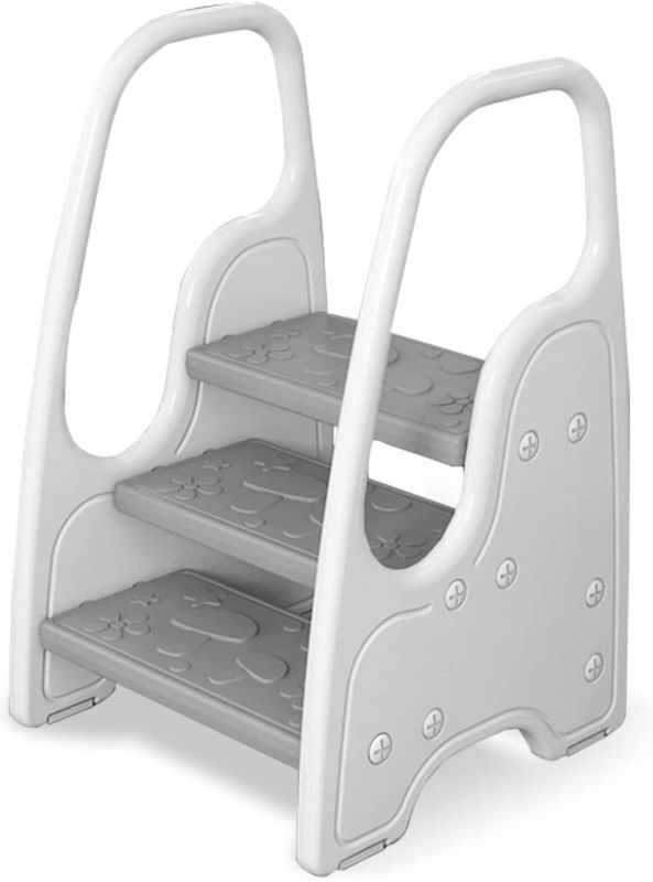 Photo 1 of 3 Step Stool for Toddler,Grey : Bab