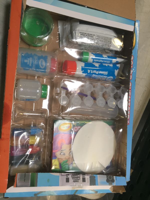 Photo 1 of Crayola Color Chemistry Set For Kids, Gift for Kids, Ages 7, 8, 9, 10
box is water damaged

