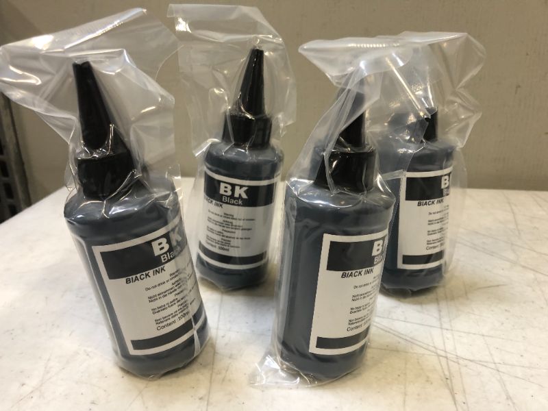 Photo 1 of Printer Ink Dye Ink Black 4pack---100ml