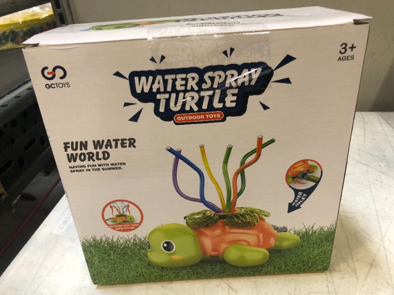 Photo 1 of MJartoria Water Sprinkler for Kids, Turtle Sprinklers for Toddlers, Mixing Tubes, Summer Outdoor Games, Fun Splash Toys, Water Toys, Outdoor Garden Gifts