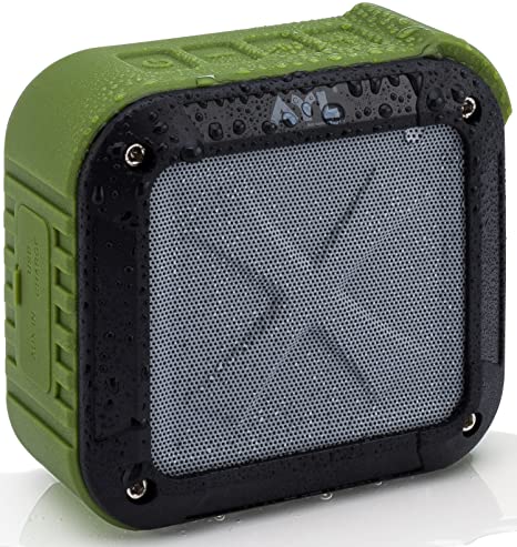 Photo 1 of AYL Soundfit Bluetooth Shower Speaker - Certified Waterproof - Wireless, Easy Pairing with All Bluetooth Devices, Phones, Tablets, Computers (Green) ** factory sealed**
