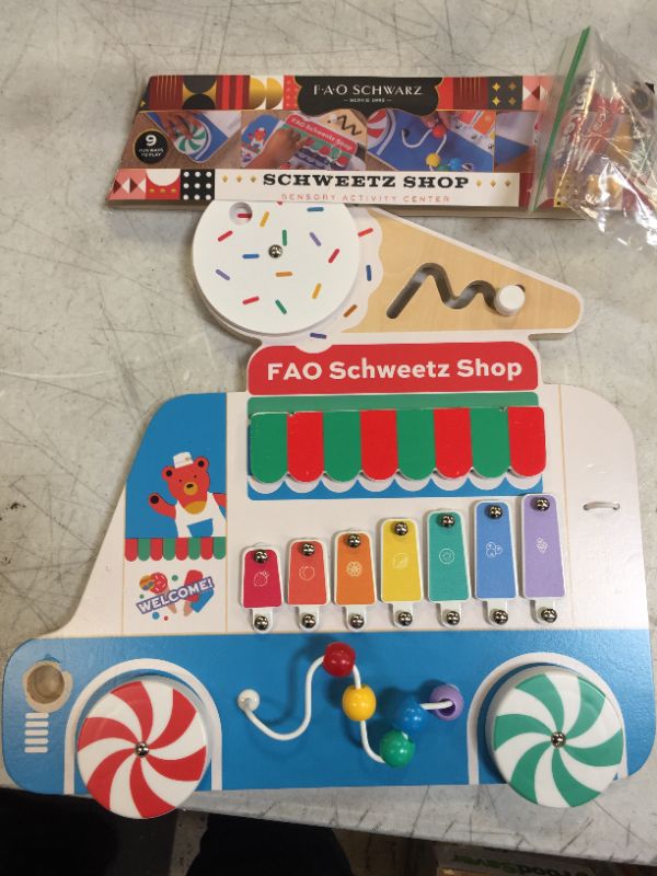 Photo 2 of FAO Schwarz Toy Wood Sensory Board

