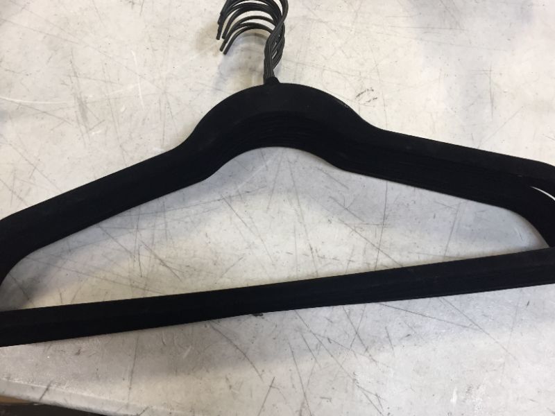 Photo 1 of 10 PACK VELVET HANGER BLACK
