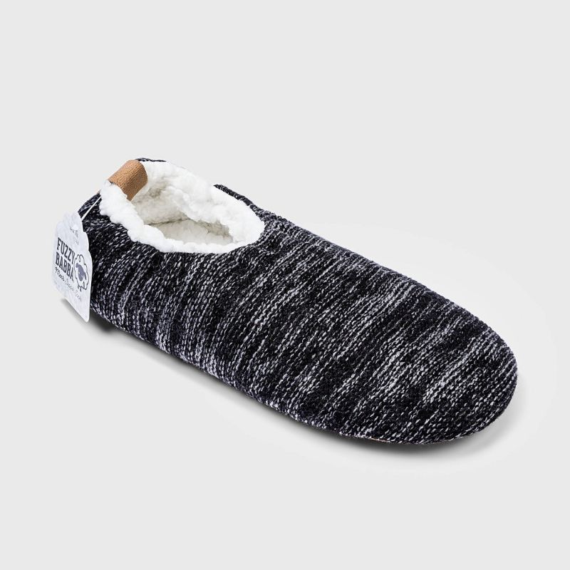 Photo 1 of Fuzzy Babba Men' Knit Caua Ock - XL  / Adult Buffalo Check Plaid Sherpa Lined Pull-on Slipper Socks with Huggable Heel & Grippers - Wondershop™ XL 

