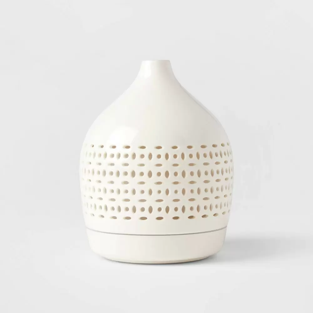 Photo 1 of 300ml Cutout Ceramic Color-changing Essential Oil Diffuser White - Opalhouse™
