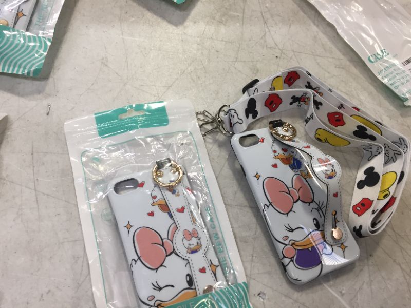 Photo 2 of 2 PACK donald and daisy duck IPHONE 7/8/SE CASE WITH HANDLE AND LANYARD