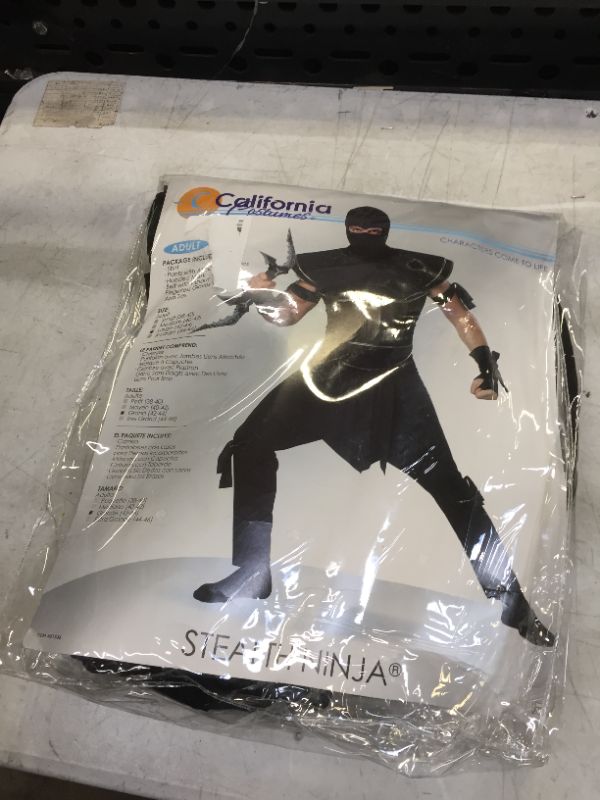 Photo 2 of Stealth Ninja Adult Costume Size Large 42-44
