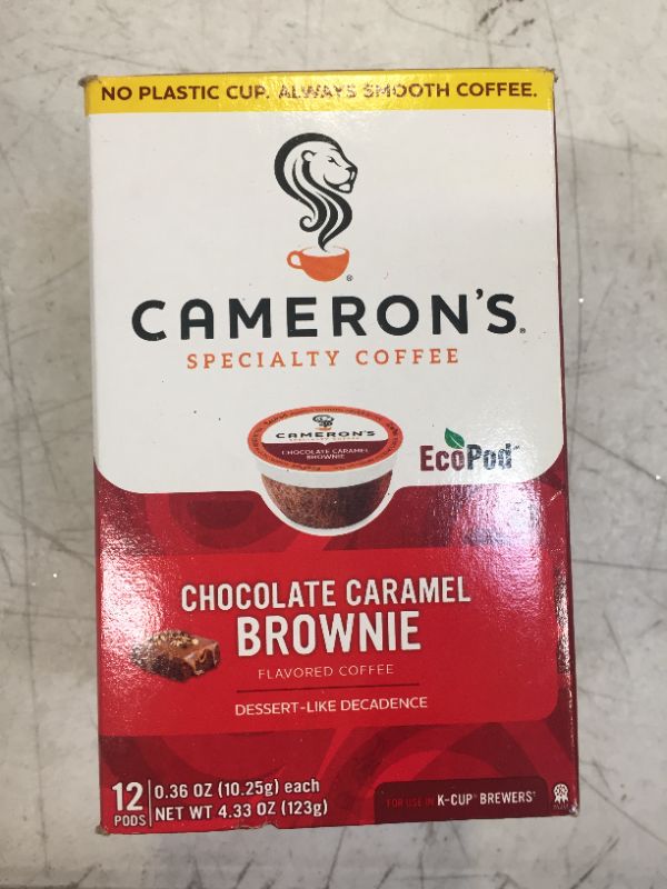 Photo 2 of Cameron's Coffee Single Serve Pods, Flavored, Chocolate Caramel Brownie, 12 Count (Pack of 1)
