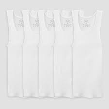 Photo 1 of Fruit of the Loom Boys' 5pk A-Undershirt - White size 

