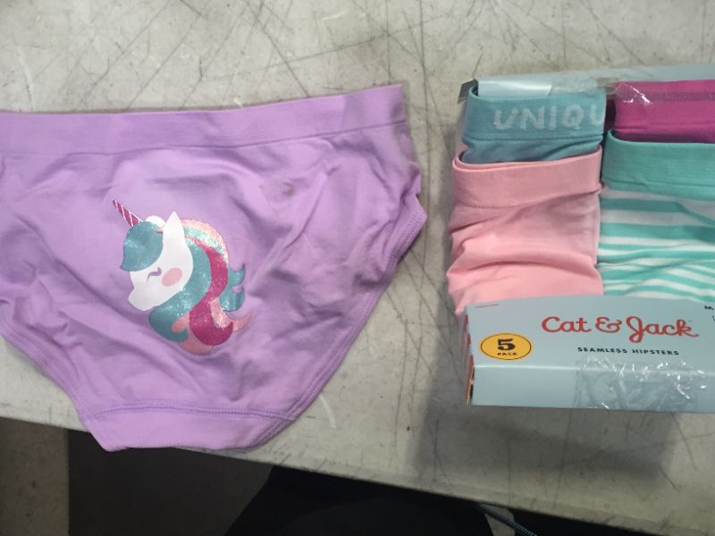 Photo 2 of Girls' 5pk Unicorn Seamless Hipster - Cat & Jack™ size 7-8

