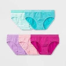 Photo 1 of Girls' 5pk Unicorn Seamless Hipster - Cat & Jack™ size 7-8

