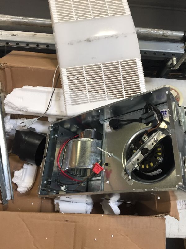 Photo 1 of Broan-NuTone 80 CFM Ceiling Bathroom Exhaust Fan with Light and 1300-Watt Heater