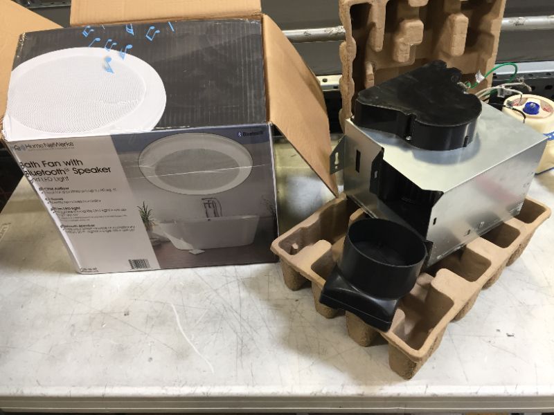 Photo 1 of Home NetWerks 80 CFM Ceiling Mount Bluetooth Stereo Speaker Bathroom Exhaust Fan