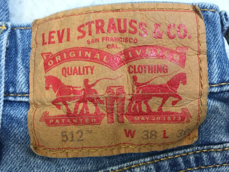 Photo 3 of Levi's® Men's 512™ Slim Fit Taper Jeans 38 x 30 

