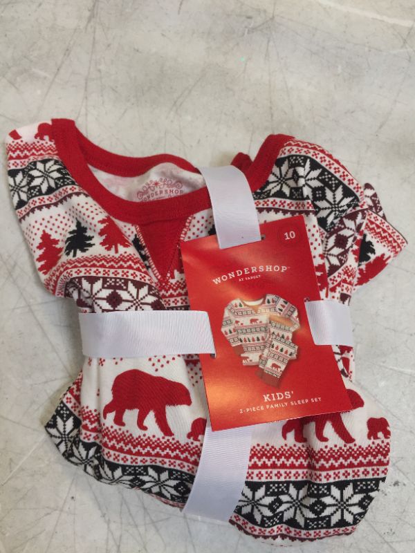 Photo 2 of Kids' Holiday Fair Isle Print Matching Family Pajama Set - Wondershop™ White size 10

