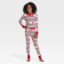 Photo 1 of Kids' Holiday Fair Isle Print Matching Family Pajama Set - Wondershop™ White size 10

