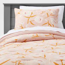 Photo 1 of Floral Boho Cotton Comforter Set Rose - Pillowfort™ size twin 

