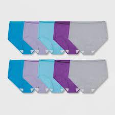 Photo 1 of Fruit of the Loom Women's 10pk Cotton Briefs - Colors size 7