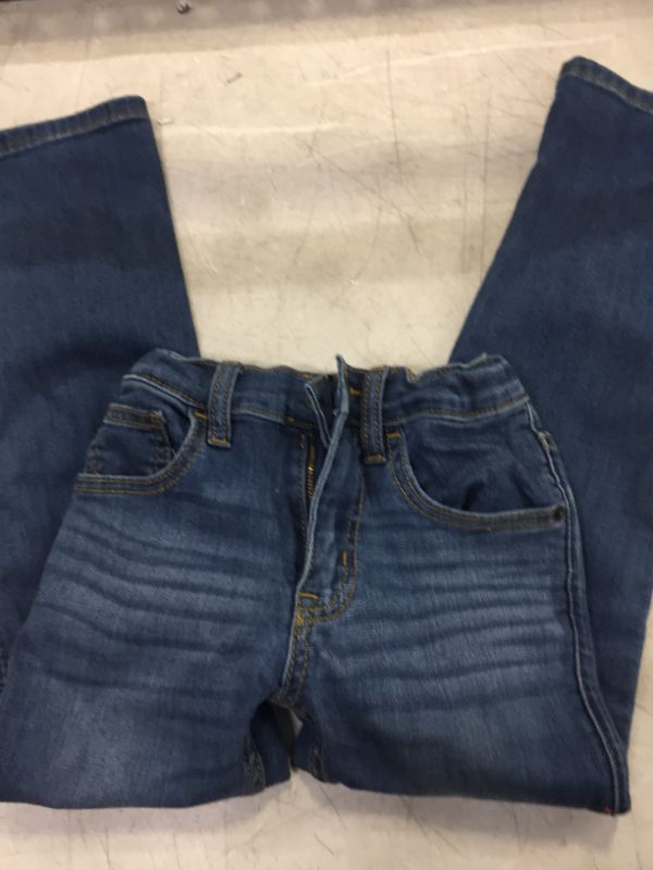 Photo 3 of Boys' Stretch Straight Jean Pants - Cat & Jack™ Medium Blue Wash size 6 


