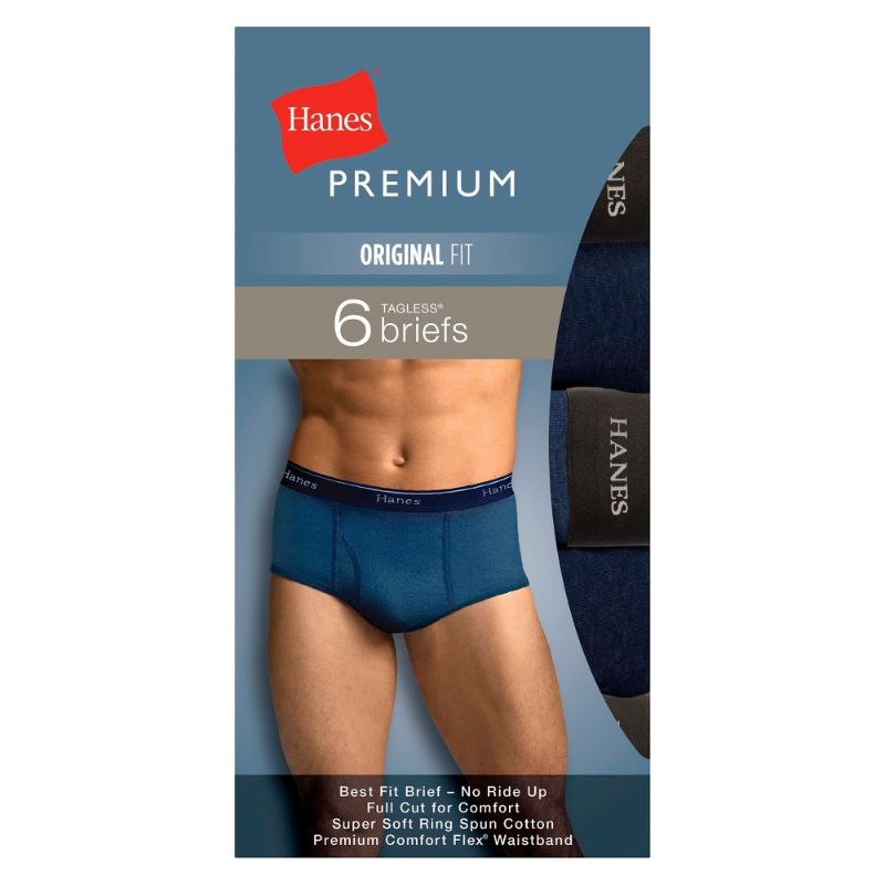 Photo 1 of 4-pack Hanes Premium Tagless Boxer Briefs | S (28-30") | Assorted Colors
