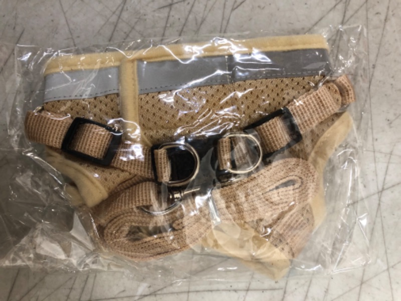 Photo 2 of Cat Harnesses and Puppy Harness with Leashes Set, Escape Proof Cat Harness, Adjustable Reflective Soft Mesh Vest Fit Puppy Kitten Rabbit Ferrets's Outdoor Harness
