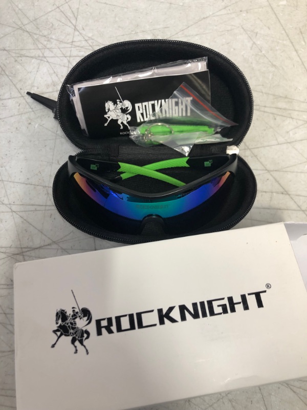 Photo 2 of ROCKNIGHT HD Polarized Sports Sunglasses Cycling Driving Baseball Outdoor Ultralight TR90 Frame Big Lens
