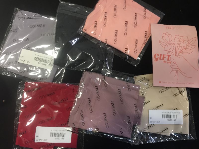 Photo 1 of FINETOO Seamless Underwear for Women High Waisted Bikini Panties No Show Invisible Cheeky Stretch Pack of 6 ---- SIZE SMALL 
