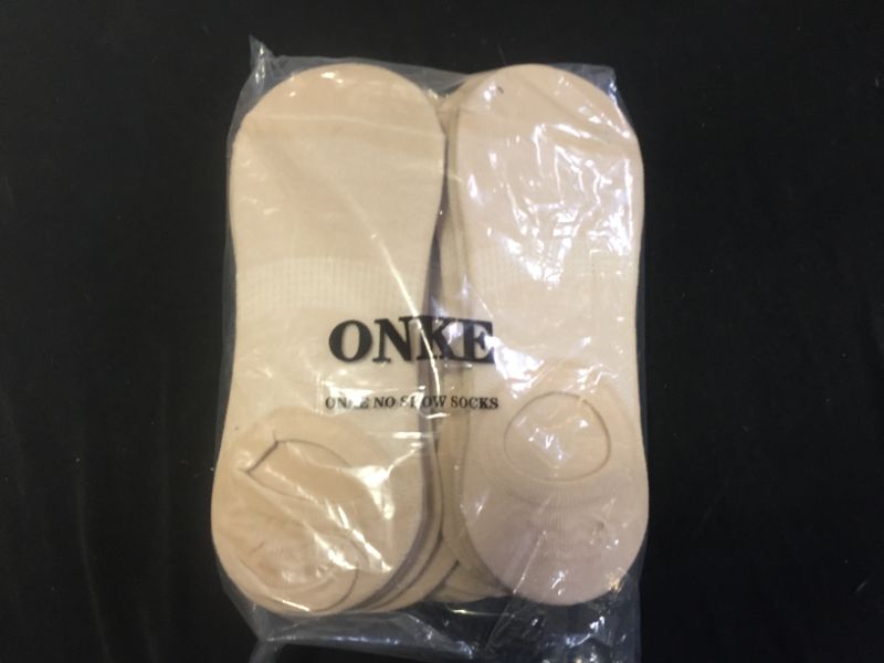 Photo 2 of ONKE UNISEX 6 TO 9 SIZE NO SHOW SOCKS COLOR SUNTAN SIZE MEDIUM FOR MEN WOMEN 