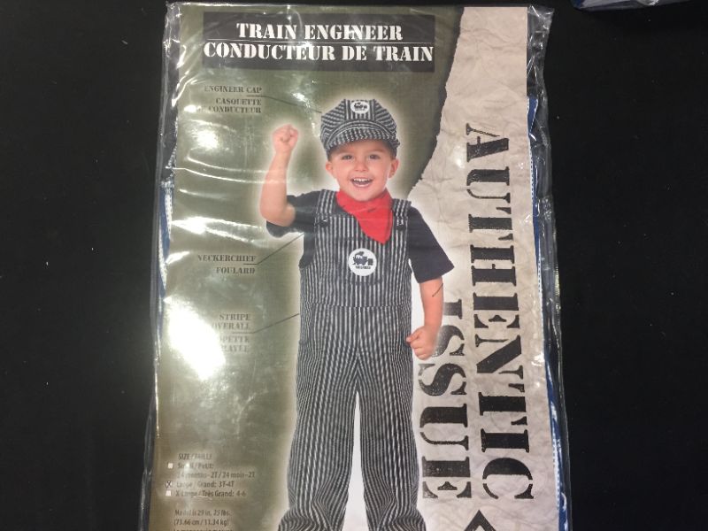 Photo 2 of Toddler Train Engineer Costume --- SIZE 3T-4T