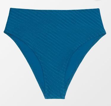 Photo 1 of CUPSHE Tayler Textured High Waisted Bikini Bottom XL