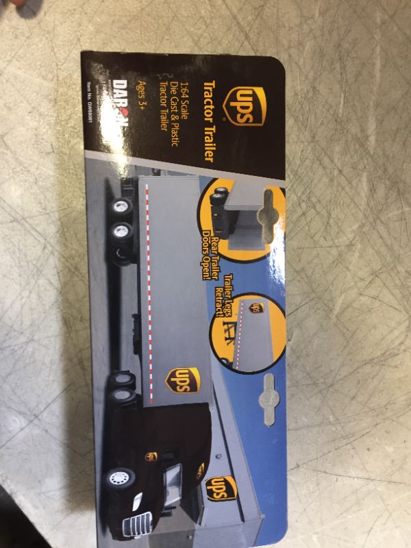 Photo 3 of Daron Worldwide Trading GW68061 1 by 64 Scale UPS Tractor Trailer
