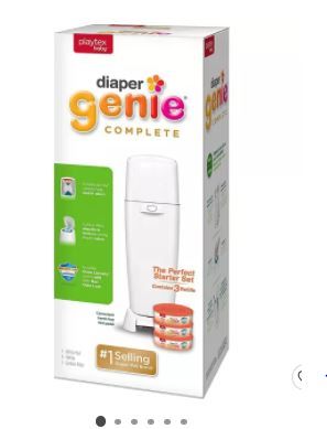 Photo 1 of Diaper Genie Complete Pail with 3 Refills
