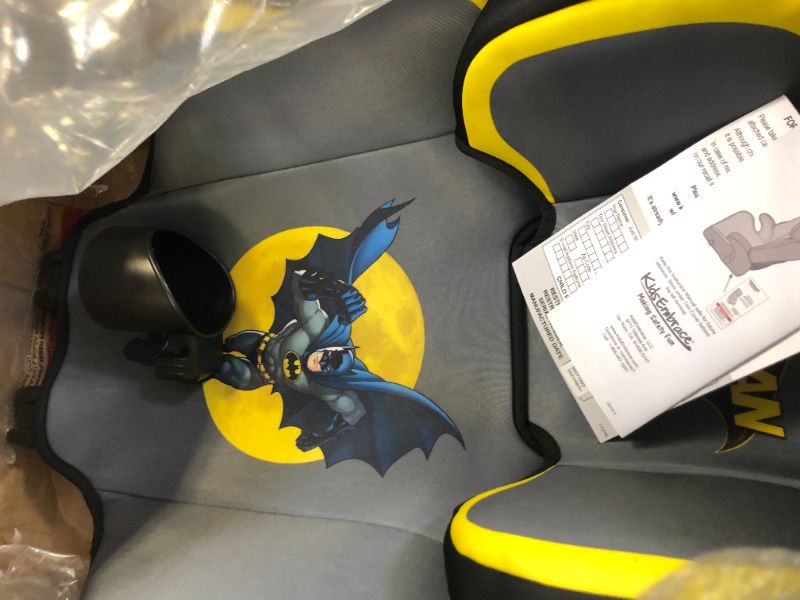 Photo 1 of Kids Embrace DC Comics Batman High Back Booster Car Seat, Black/Yellow