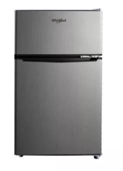 Photo 1 of Whirlpool 3.1 cu ft Mini Refrigerator Stainless Steel WH31S1E
