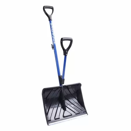 Photo 1 of  Snow Joe SJ-SHLV01 Shovelution Strain-Reducing Snow Shovel, 18-Inch, Spring Assi