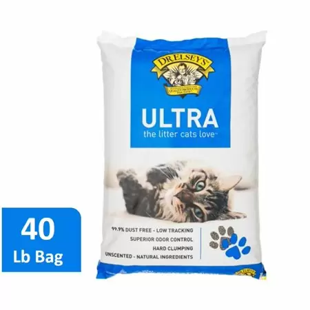 Photo 1 of  Dr. Elsey's Precious Cat Ultra Unscented Clumping Clay Cat Litter, 40lb Bag