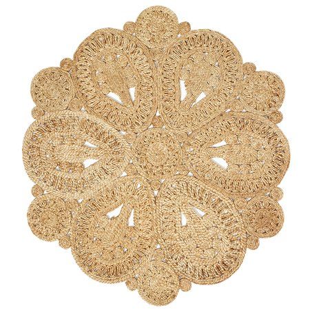 Photo 1 of  LR Home Natural Jute Doily Round Indoor Area Rug (6' x 6')