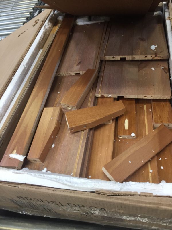 Photo 3 of  3 Drawer Mid Century Modern Wood Dresser - Caramel