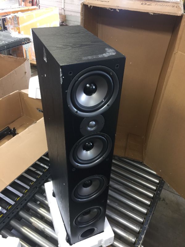 Photo 2 of Polk Audio Monitor 70 Series II Floorstanding Speaker (Black, Single) for Multichannel Home Theater | Hi-Res Audio with Deep Bass Response | 1" Tweeter, (4) 6.5" Woofers | Bi-Wire & Bi-Amp
