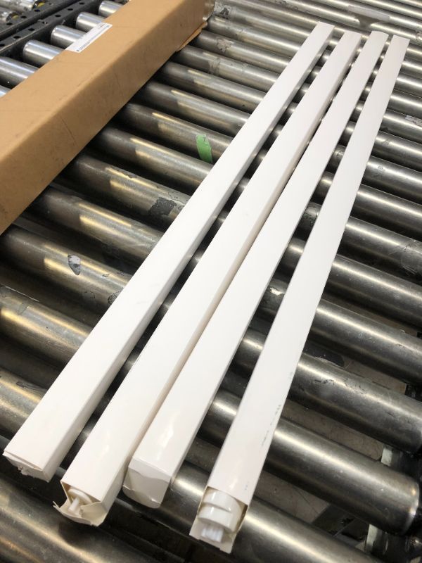 Photo 3 of 3FT LED Tube Light, 14W(30W Equiv), 1600LM High Bright T8 LED Light Bulbs, 5000K Daylight, Require Ballast Bypassing, Double Ended Power, Clear Cover, F30T12 Fluorescent Replacement (4 Pack)
