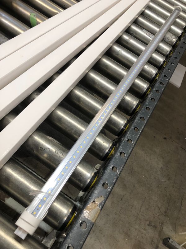 Photo 2 of 3FT LED Tube Light, 14W(30W Equiv), 1600LM High Bright T8 LED Light Bulbs, 5000K Daylight, Require Ballast Bypassing, Double Ended Power, Clear Cover, F30T12 Fluorescent Replacement (4 Pack)
