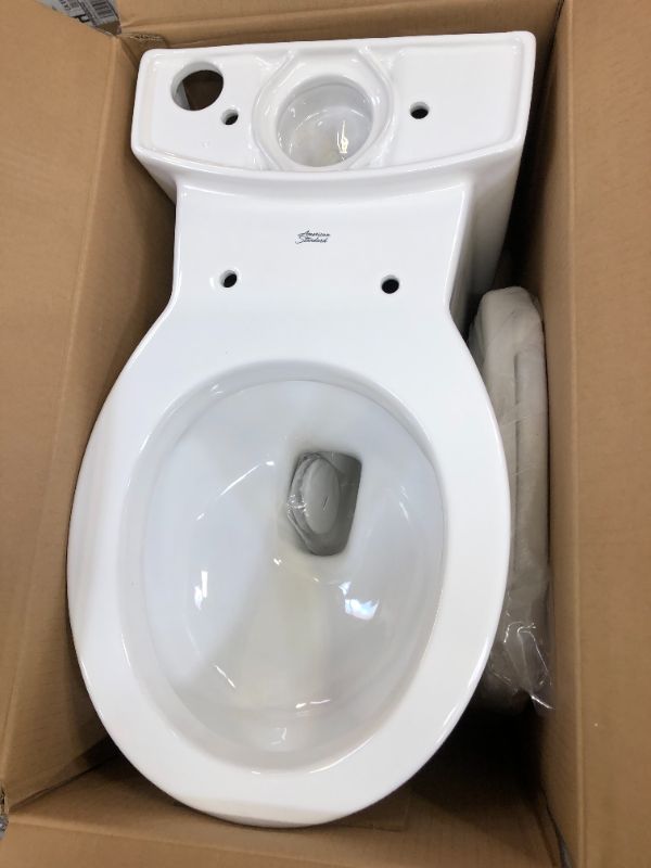 Photo 2 of American Standard Cadet Chair Height White 12-in Rough-In Round Toilet Bowl
