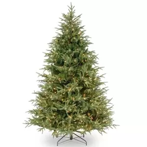 Photo 1 of National Tree 7 .5' "Feel Real" Frasier Grande Hinged Tree with 1000 Clear Light