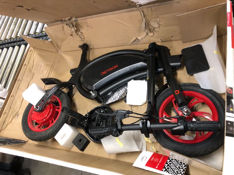 Photo 2 of Jetson Bolt Electric Bike - Black
(( OPEN BOX ))
** MISSING ACCESSORIES & HARDWARE **