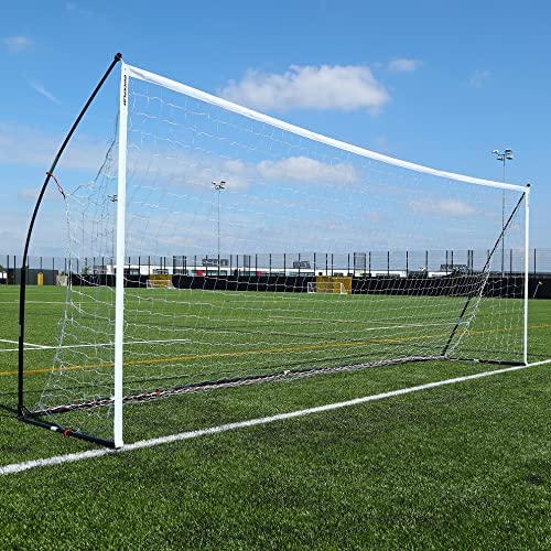 Photo 1 of QUICKPLAY Kickster Elite Portable Soccer Goal | Integrated Weighted Base for Training on Turf, Hard Floors or Grass | Sizes 5x3', 6x4', 12x6', 16x7', & 3x2M [Single Goal]
(( OPEN PACKAGE ))
** MISSING ACCESSORIES **