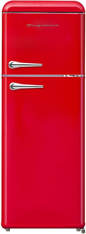 Photo 1 of FRIGIDAIRE EFR756-RED EFR756, 2 Door Apartment Size Retro Refrigerator with Top Freezer, Chrome Handles, 7.5 cu ft, red
(( FACTORY SEALLED ))