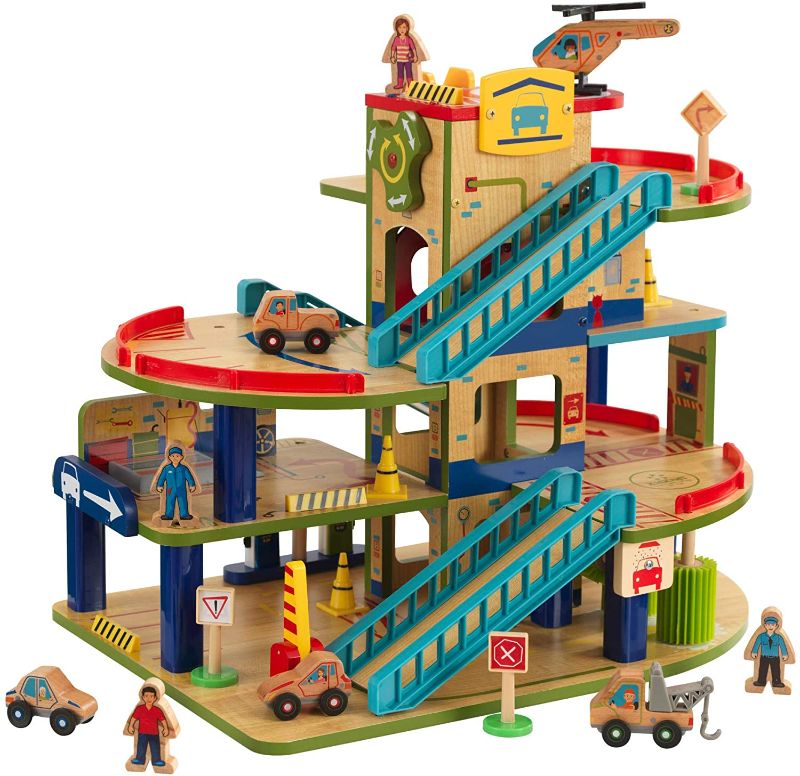 Photo 1 of KidKraft Wash N Go Wooden Car Garage Playset with 19-Piece Accessory Set and Moving Elevator, Gift for Ages 3+
(( OPEN BOX ))
** MISSING ACCESSORIES **
[[ MAY BE INCOMPLETE ]]