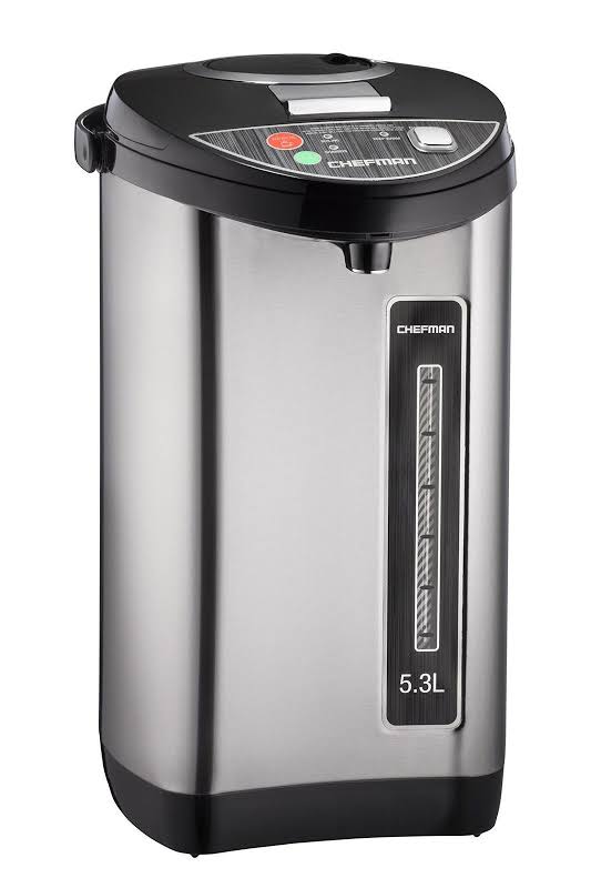 Photo 1 of Chefman 5.3 Liter Instant Electric Auto Dispense Hot Water Pot, Stainless Steel