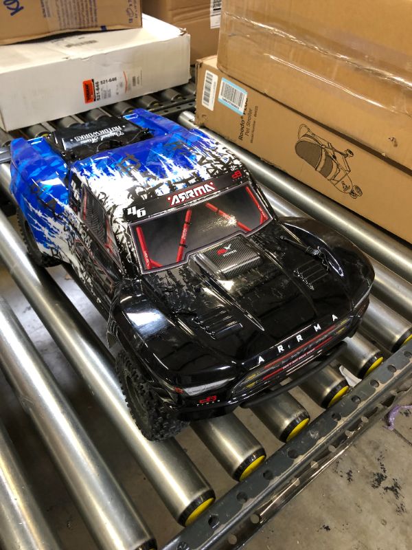 Photo 2 of ARRMA 1/10 SENTON 4X4 V3 3S BLX Brushless Short Course Truck RTR (Transmitter and Receiver Included, Batteries and Charger Required ), Blue, ARA4303V3T1
